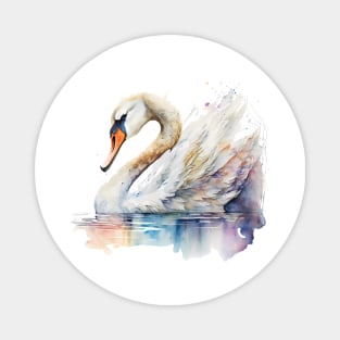 Swan Watercolour Magnet